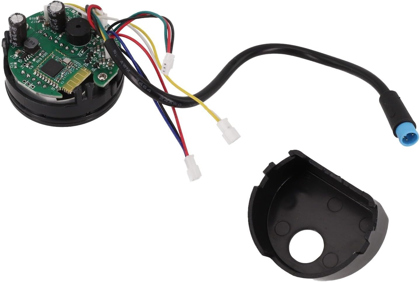 Electric Scooter Dashboard Panel with Control Circuit Board Display for Ninebot ES1/ES2/E22/E23/E24/E25 Models Black Plastic Replacement Accessory