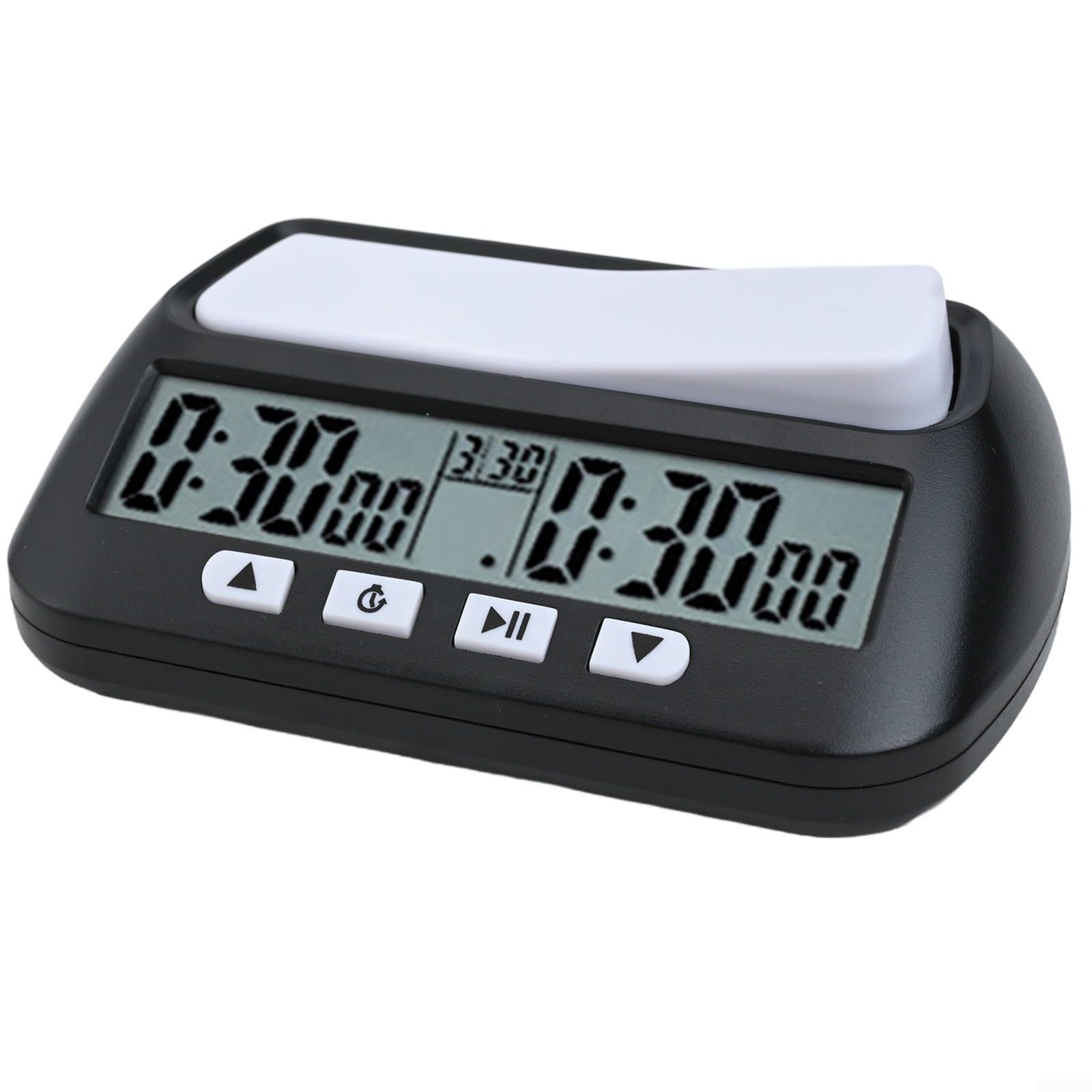 Reloj de ajedrez digital, temporizador 3 en 1 con modos de bonificación y retardo, temporizador ABS portátil para juegos profesionales de interior