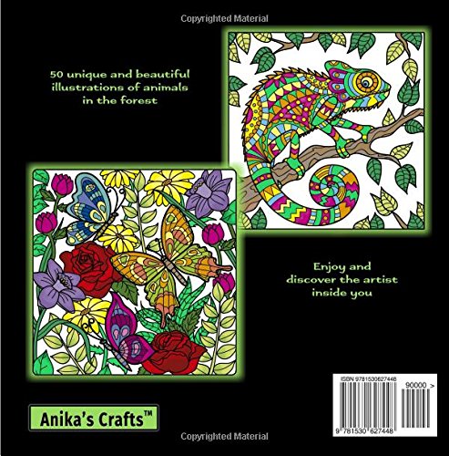 Animals In Forest - Adult Coloring Book By Anika's Crafts image 2
