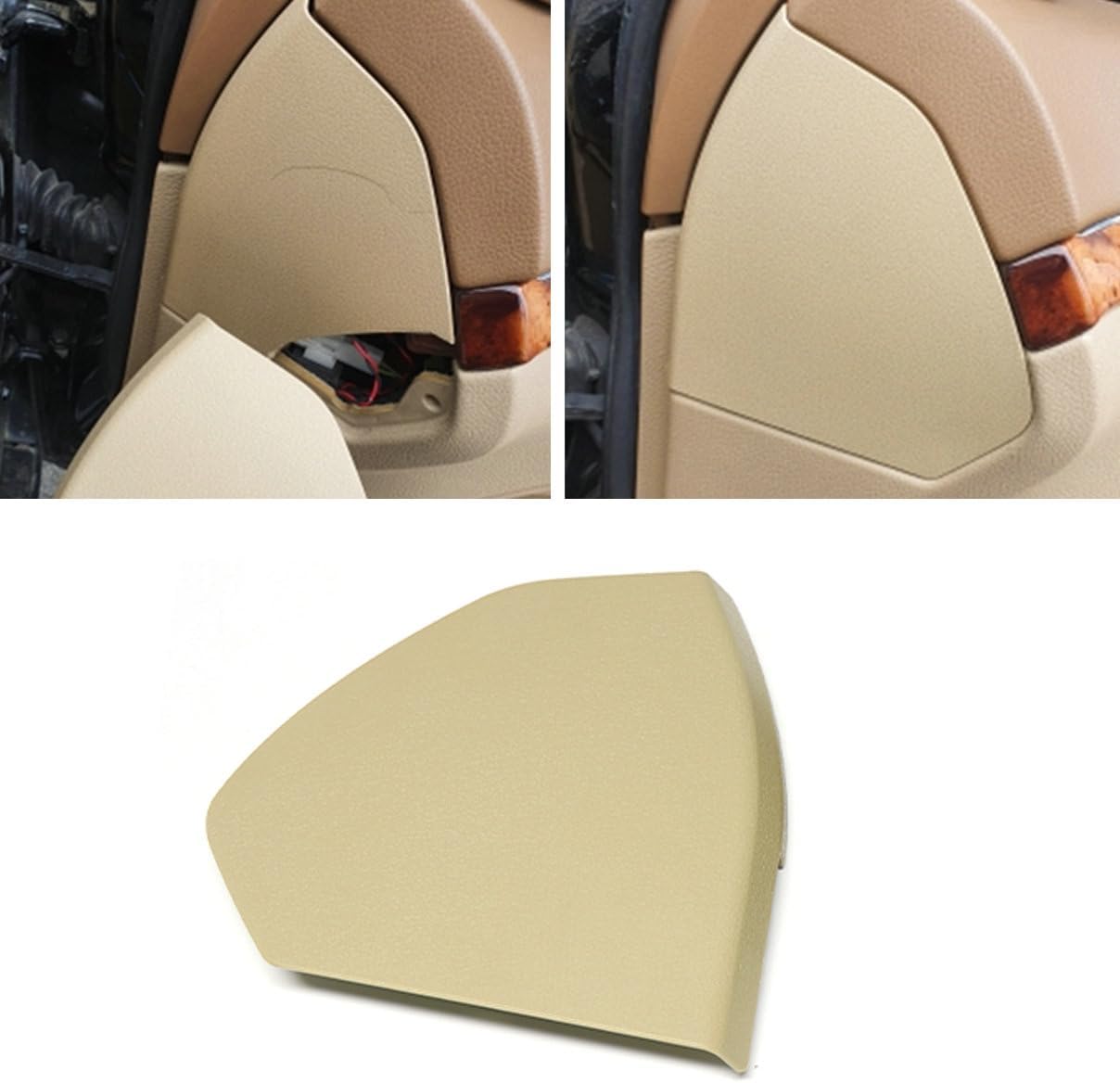 Beige Front Door Inner Panel Trim Cover,Compatible for Mercedes-Benz W211 E-Class E320 E350 E500 E550 E55 E63 AMG 2003-2009,Interior RH & LH side Upper Shell (left side (driver))