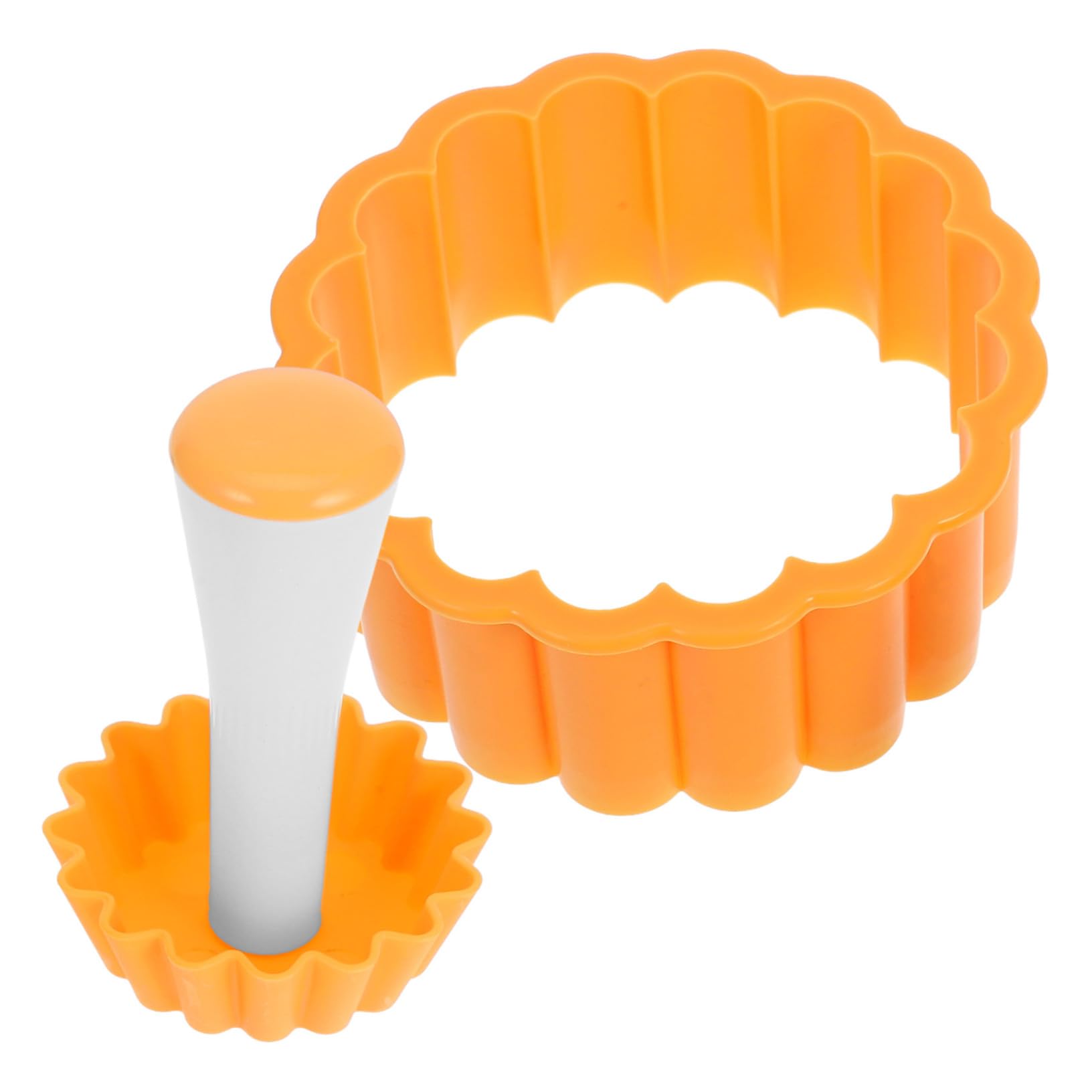 BRIGHTFUFU Tart Pans Non Stick Fluted Tart Mold with Tamper for Baking Tart Shells Fruit Tarts Cheesecakes and Muffins for Creative Baking and Dessert