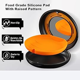 Retainer Case, Slim Aligner Case with Adjustable Vent Holes and Mirror, Compatible with Invisalign, Night Guard and Mouth Guard, Premium Retainer Case, With Aligner Remover Tool, Chew & Brush, Black