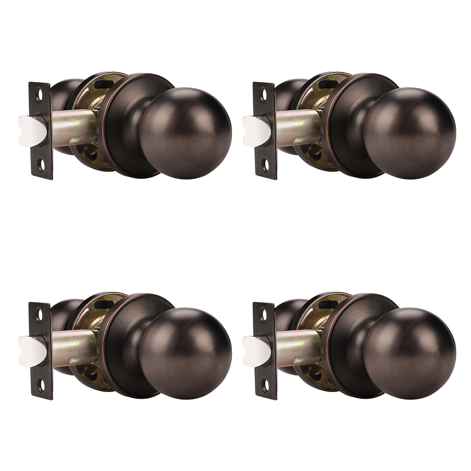 Probrico Satin Nickel Door Knobs - 10 Pack -30
