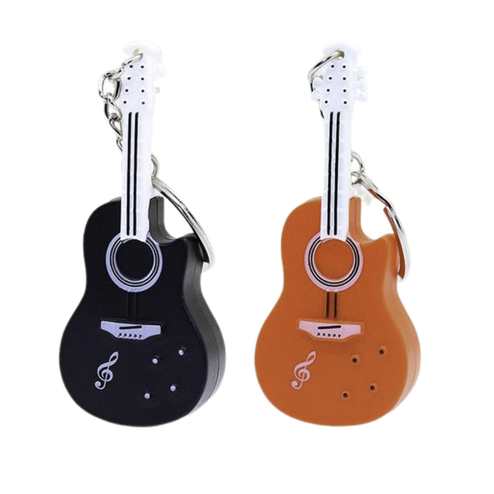 Worlds Smallest Violin Toy Keychain, 2pc Tiny Violin Keychain That Plays Sad Music, Micros Violin Keychain With Sound, Minis Creative Guitar Charm For Men And Women