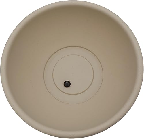 Miniatura 4 de The HC Companies Maceta de jardín de 13 pulgadas, maceta poco profunda con tapón de drenaje para flores de interior y exterior, hierbas, piedra de