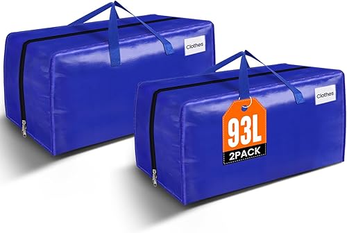 BlissTotes Bolsas de mudanza, suministros de mudanza resistentes y bolsas de almacenamiento, bolsas de embalaje extragrandes, cajas con bolsillos