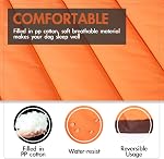 Cheerhunting Outdoor Dog Bed Portable Travel Dog Bed Extra Large Dog Mat Cat Mat Orange Oversize Waterproof Dog Mat Pet Mat