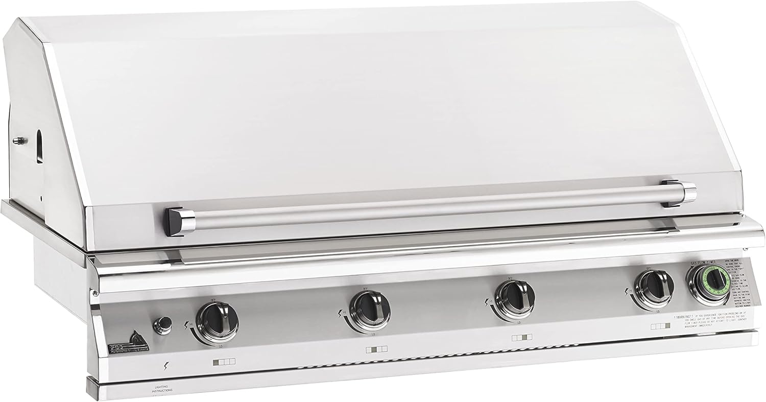 Q QUALITY BRAND COMPANY PGS T-Series S48TNG Big Sur 51 Inch Natural Gas Outdoor Patio Gas Grill Head Gourmet with Timer - 27 x 51 x 24 in. - Stainless Steel Color