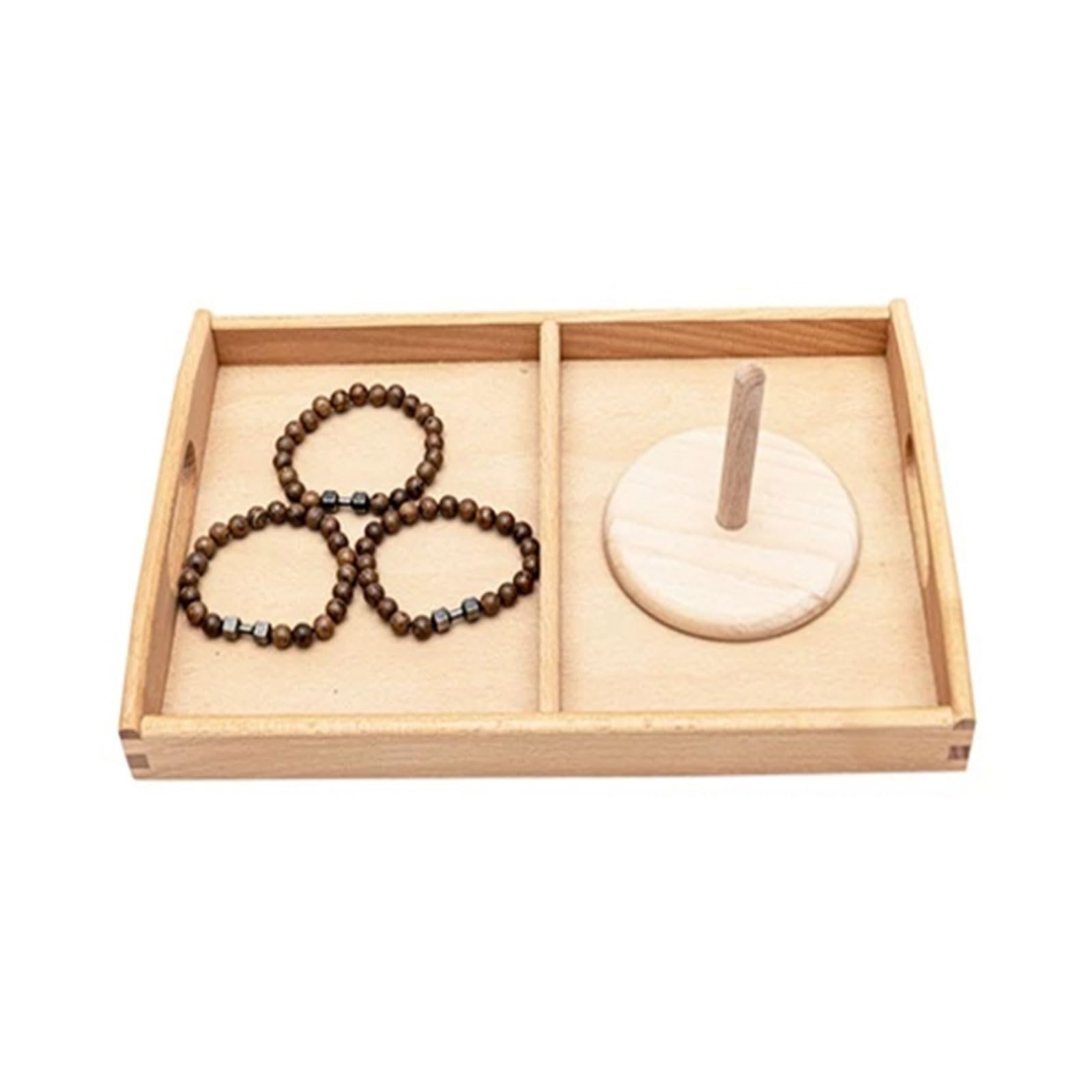 ttnmrc Montessori Ring Stacking Work Tray Set