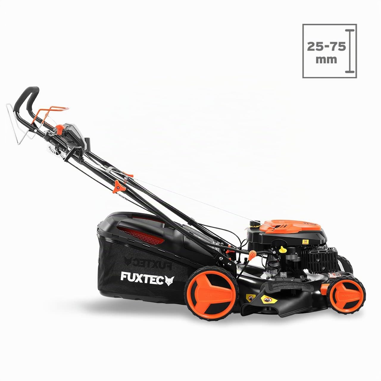Tagliaerba a benzina con avviamento elettrico e trazione regolabile FX-RM5196eS-PRO FUXTEC tosaerba a scoppio semovente e mulching