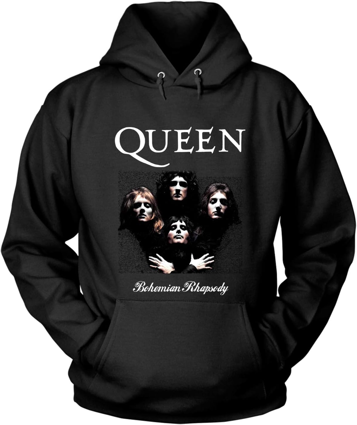 Queen Band Shirt, Bohemian Rhapsody Shirt, Freddie Mercury Shirt - Hoodie (M, Black)