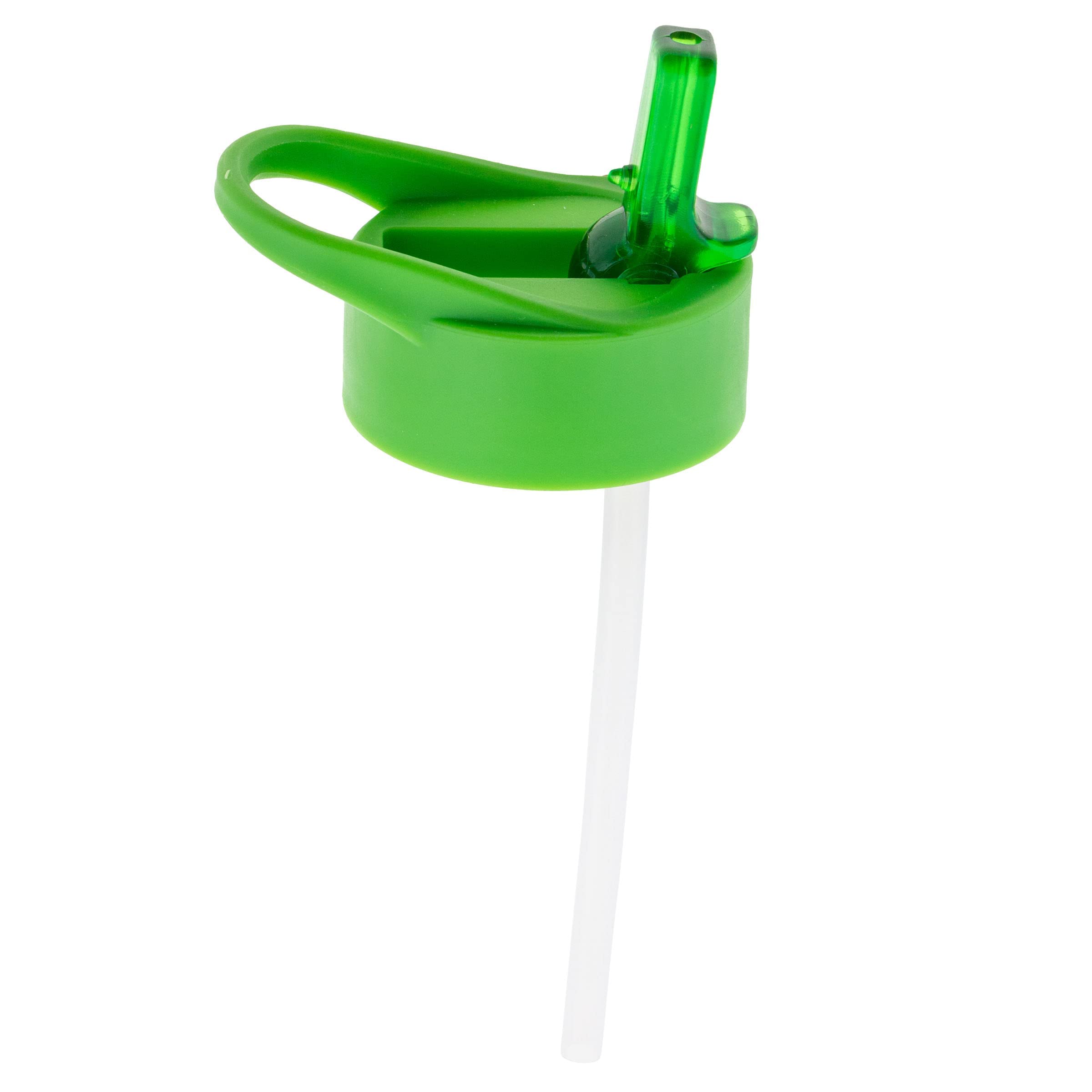 Stephen Joseph Zoo Edelstahl-Wasserflaschen, 530 ml, 1 Stück | 510 ml, Strohhalm-Deckel, wiederverwendbare Flasche, isoliert