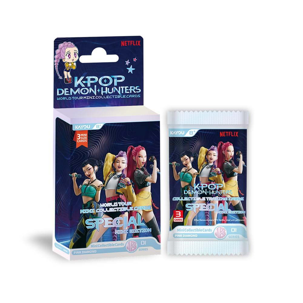 Kayou Kpop Demon Hunters-Collectible Trading Cards-Special Mini Edition, Series 1, 36 Packs, 3 Cards/Pack