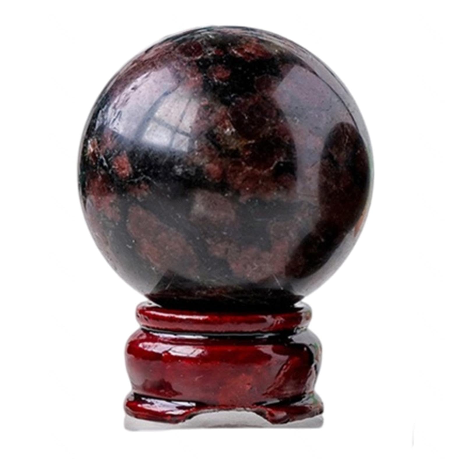 AUOQKQUT Garnet Crystal Ball Sphere Balls for and Decorative Crystals and Stones Beginners Gift,45~50mm