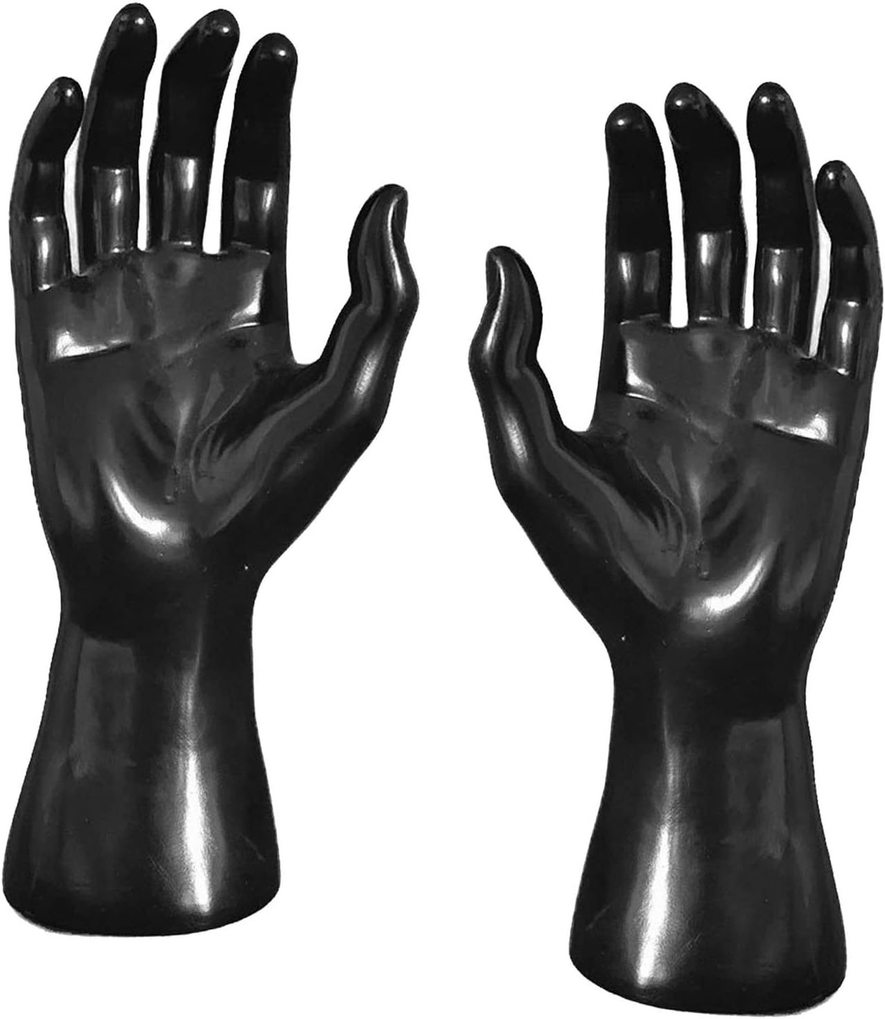 1 Pair Hand Mannequin Jewelry Display Stand Male Hand Model Bracelet Bangle Gloves Ring Display Stand Organizer Bracelet Holder - Black