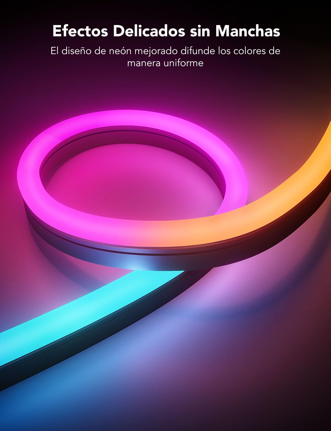 Govee Tira de LED de Neón 10M, RGBICW Tira de LED, App&WiFi Control, IP67 | 16M Colores DIY, 64+ Modos de Escenas, Sync Música, Alexa y Google Assistant, Instal. Fácil, Jardín/Patio/Muros/Camino