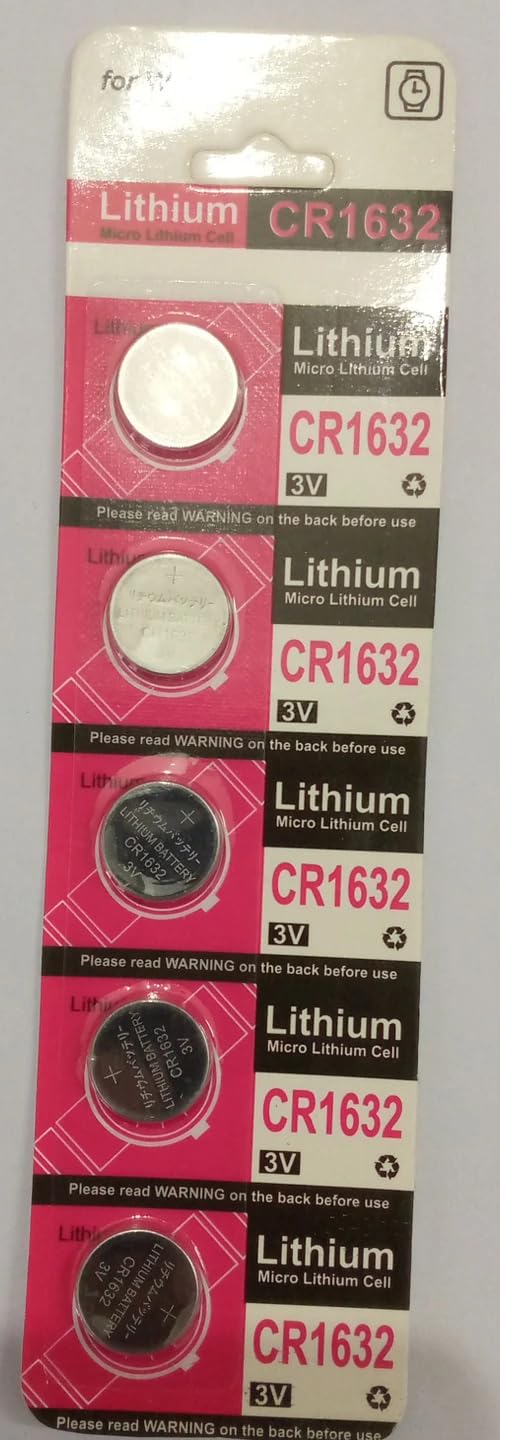 Lithium CR1632 3V Battery, Pack of 5, Single Use, for Watches and Calculators-image-39