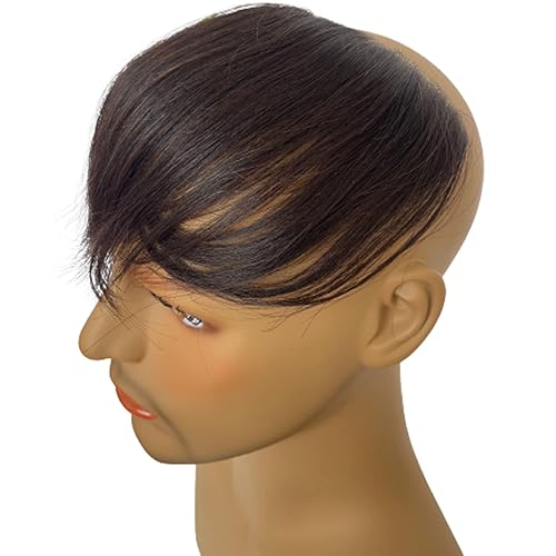 Miniatura 2 de Voloria Cabello humano 100 % piel de pelo humano de poliuretano para hombre, cobertura frontal de cabello para sistemas de reemplazo de línea de