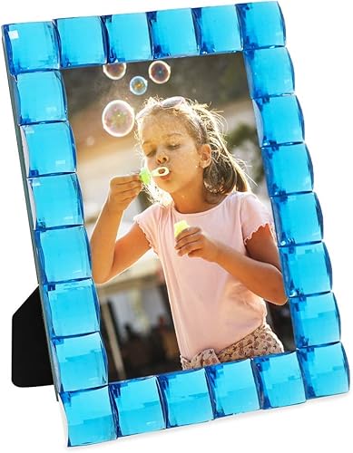 Miniatura 5 de Isaac Jacobs International IJI - Marco de fotos, transparente, Plástico, Turquoise, 4x6