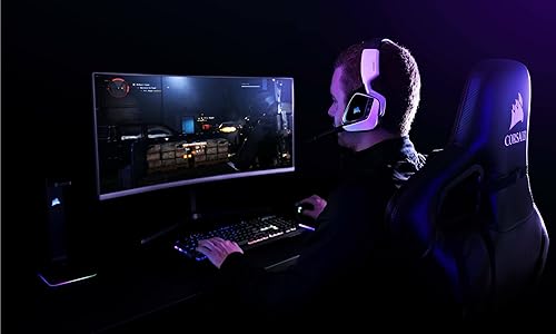 Miniatura 8 de Corsair Gaming VOID RGB Elite - Auriculares inalámbricos prémium para juegos con sonido envolvente 7.1, blanco (renovado)
