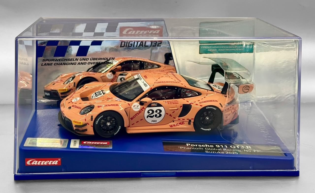 Carrera Cyfrowy 132 Porsche 911 GT3 R "Phantom Global Racing, No.58.4 cm Suzuka 2025 Skala 1:32 Slot Car
