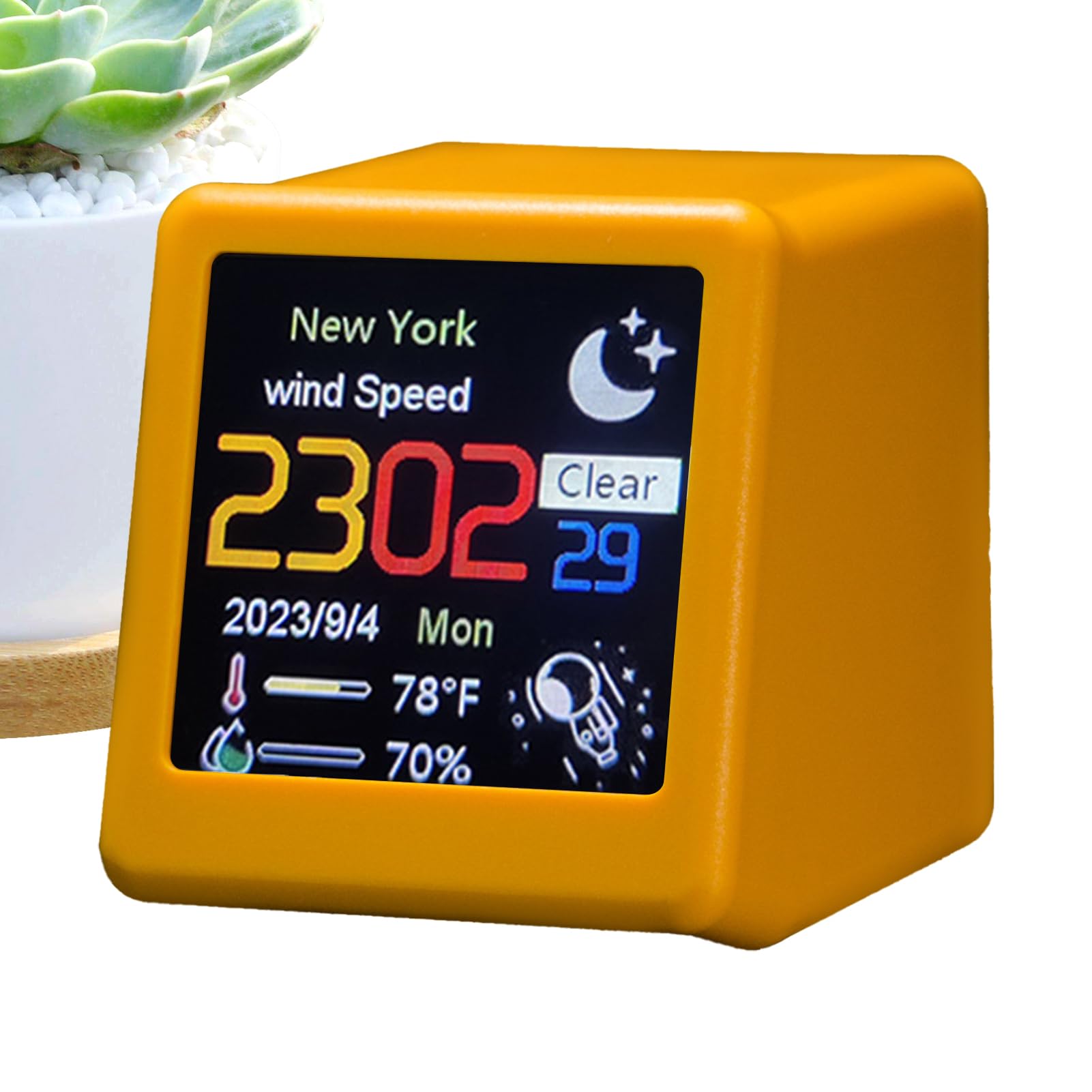 Reloj infantil lindo recargable para dormitorio con luz nocturna y proyector 1