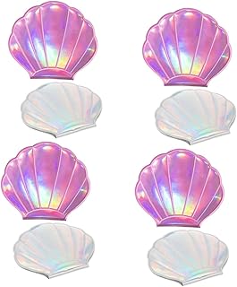 فوميز. 8 قطع من مرايا المكياج التجميلية، مراة فانيتي صغيرة الحجم قابلة للطي، مرايا جيب ومحفظة، مراة مكياج للبنات، مراة يد من جلد البولي يوريثين، فلاش ميس