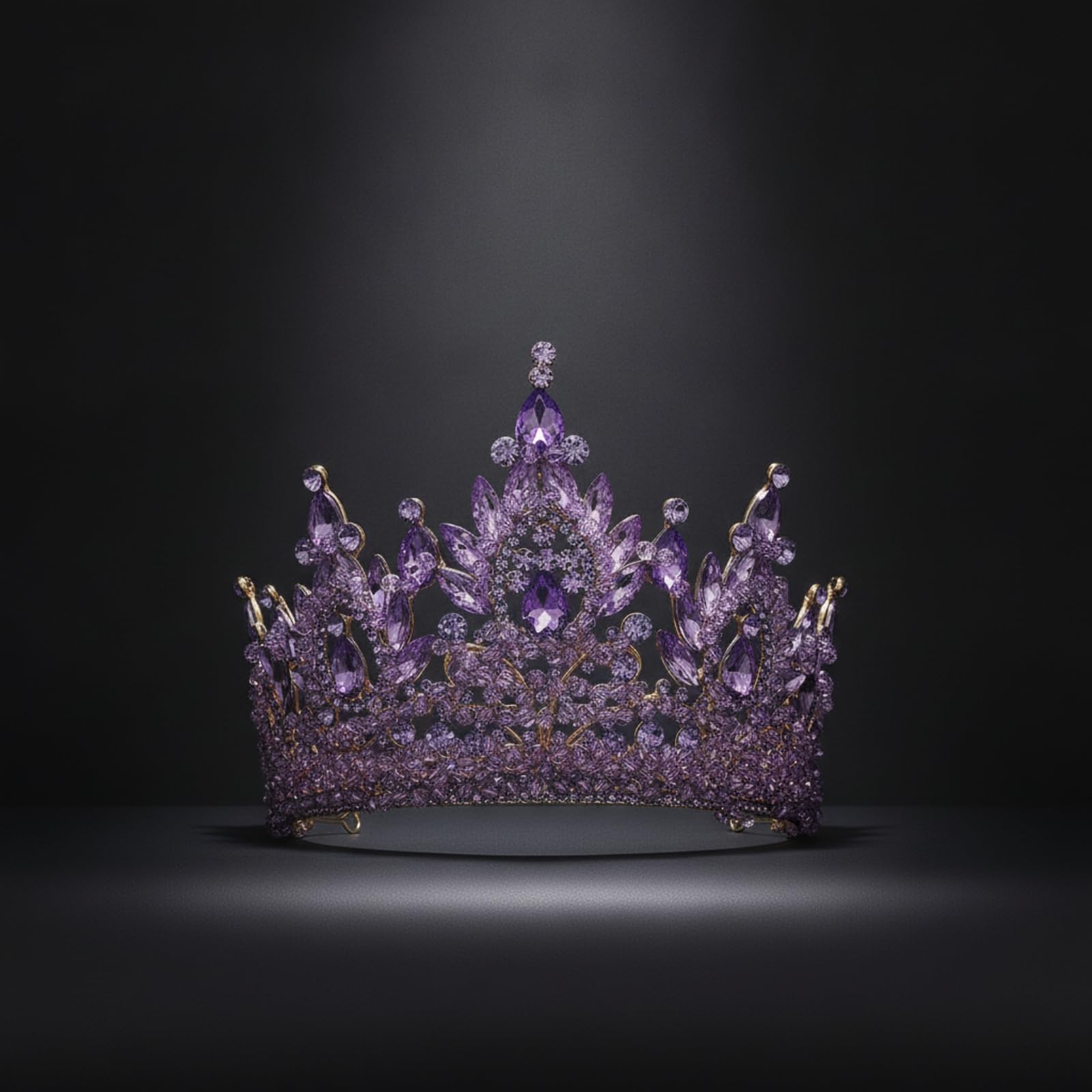 Colcolo Corona Donna Tiara Gioiello Accessorio Testa Diadema con Montatura in Lega Design Tridimensionale Adatta per Matrimonio Recite Cosplay Servizi Fotografici