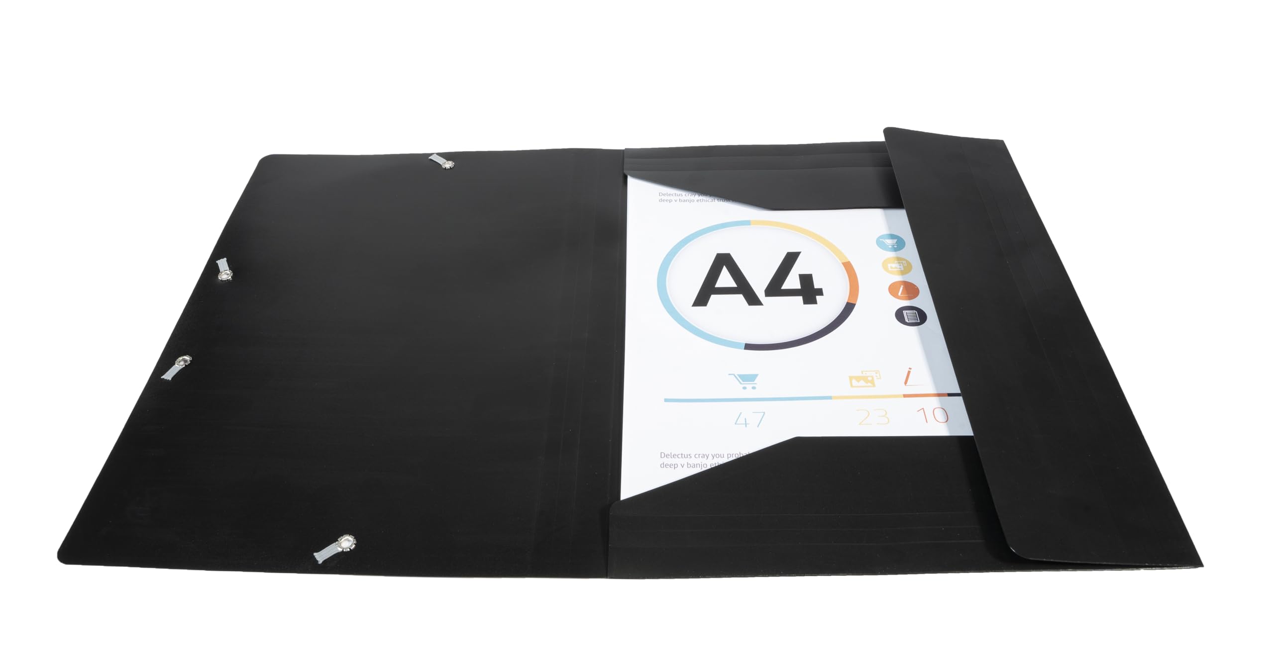 Chemise a elastique 3 rabats polypropylene 4/10e opaque eco - a4