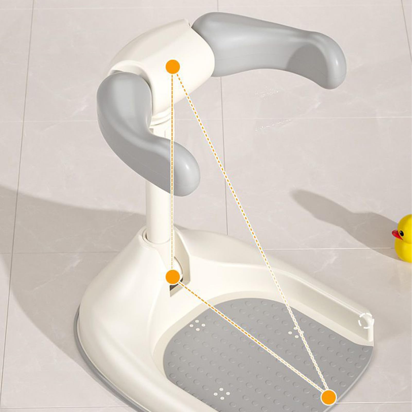 Badewannenständer für Babypartys, zusammenklappbarer Kindersitz, rutschfeste Unterseite, kompakte Unterstützung für Baby-Waschstation, und Mädchen, Badewannenhalter für tägliche Hygiene, Reisen
