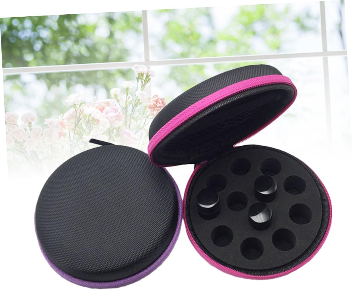 balacoo 6pcs Storage Case Portable Holder for Oils Shockproof and Easy to Carry Random Color for Travel and Storage