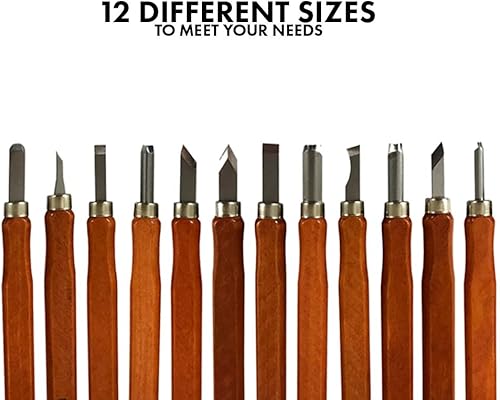 Miniatura 3 de Kit de herramientas de tallado de madera de alta calidad, herramienta duradera de acero inoxidable de alto carbono para niños y adultos, cuchillos