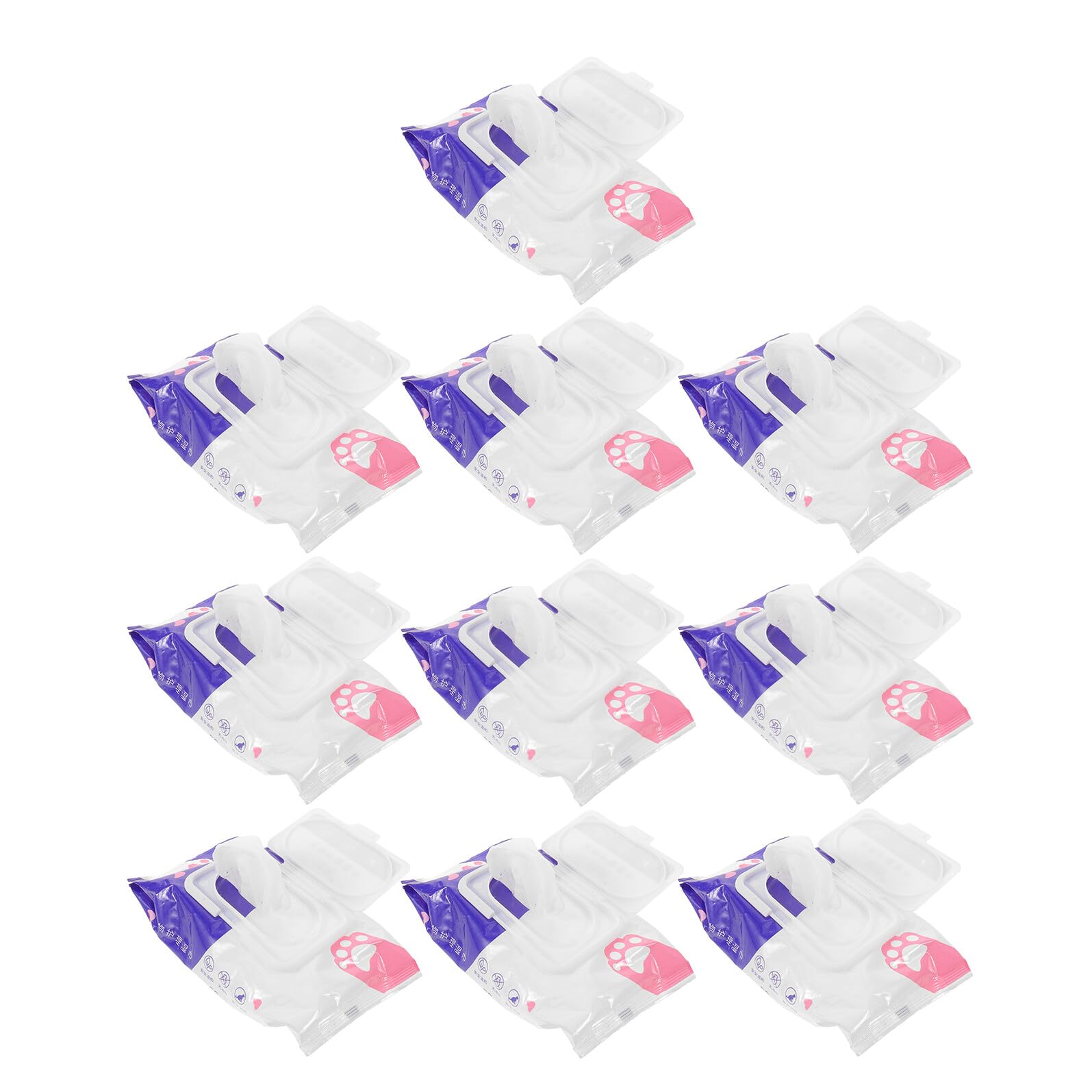 Lingettes Nettoyantes pour Chiens Hypoallergéniques, 10 Paquets 80 Pièces