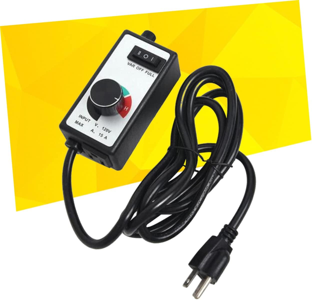 Greenhouse Exhaust Fan Controller Variable Speed 3 Settings Vent Fan Booster Thermostat Control