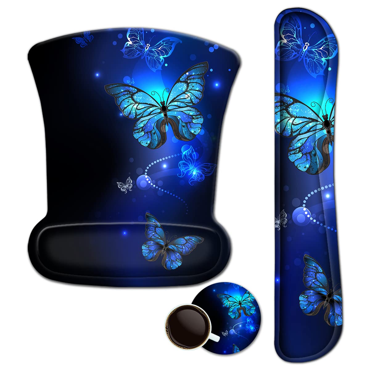 iVeze Mouse Pad with Wrist Rest - Pain Relief -9