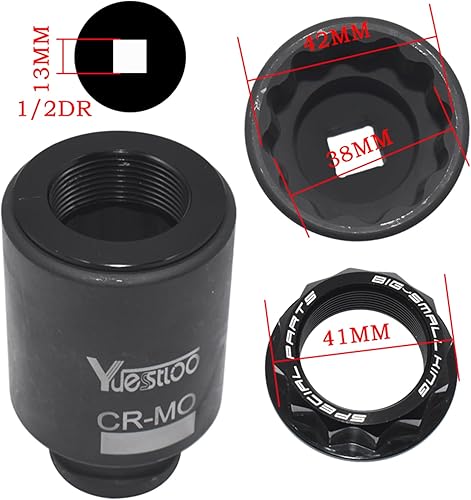 Miniatura 4 de Herramienta de enchufe de tuerca de eje de rueda trasera de 1.614 in, compatible con Ducati Multistrada V4 Monster 959