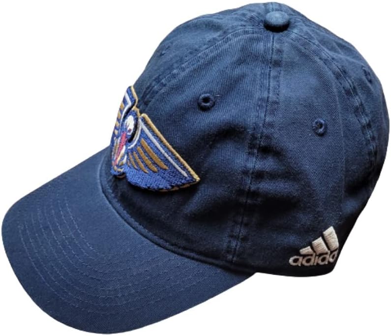 New Orleans Pelicans Adidas NBA Logo Blue Slouch Adjustable Hat Cap OSFA