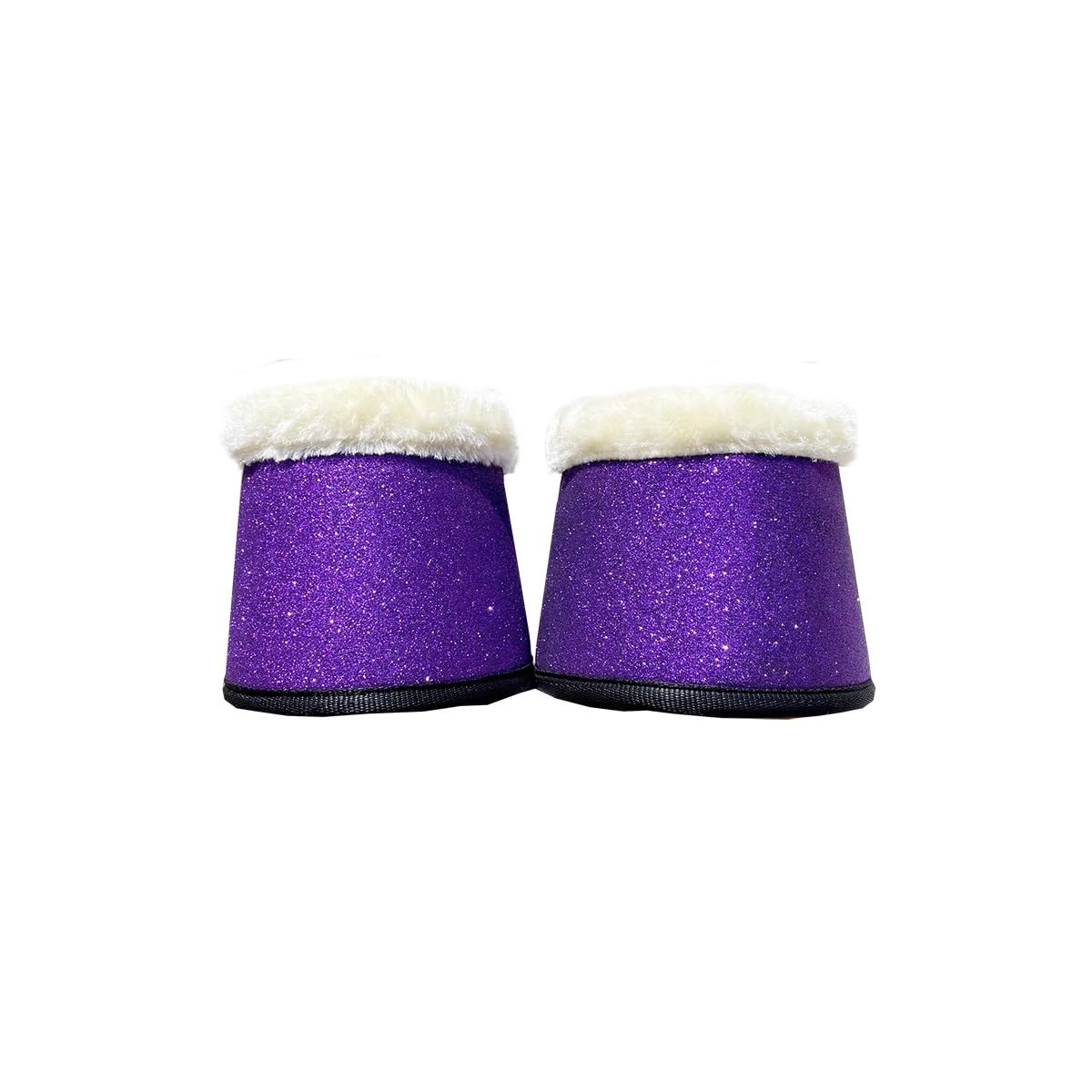 Dressurschabracken-Set Lila Für Pony – Mit Fliegenschleier & 4 Bandagen, Gesteppt, 16 Mm Schaum
