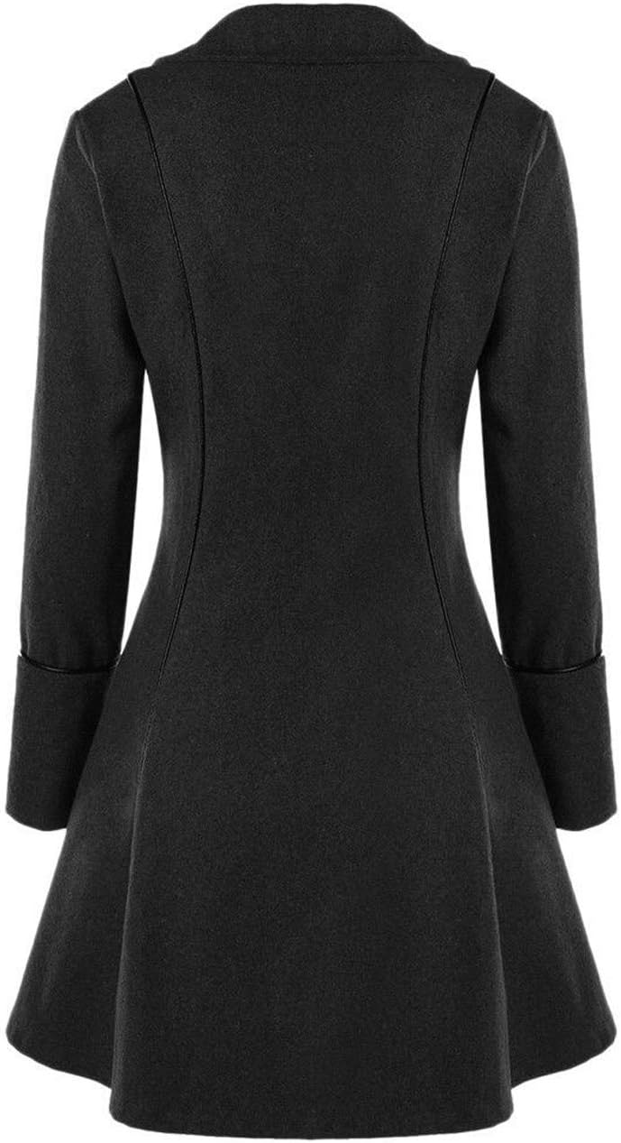 BITSEACOCO Women Renaissance Steampunk Jacket, Medieval Halloween Costumes Gothic Victorian Pirate Tailcoat Frock Coat - Image 2