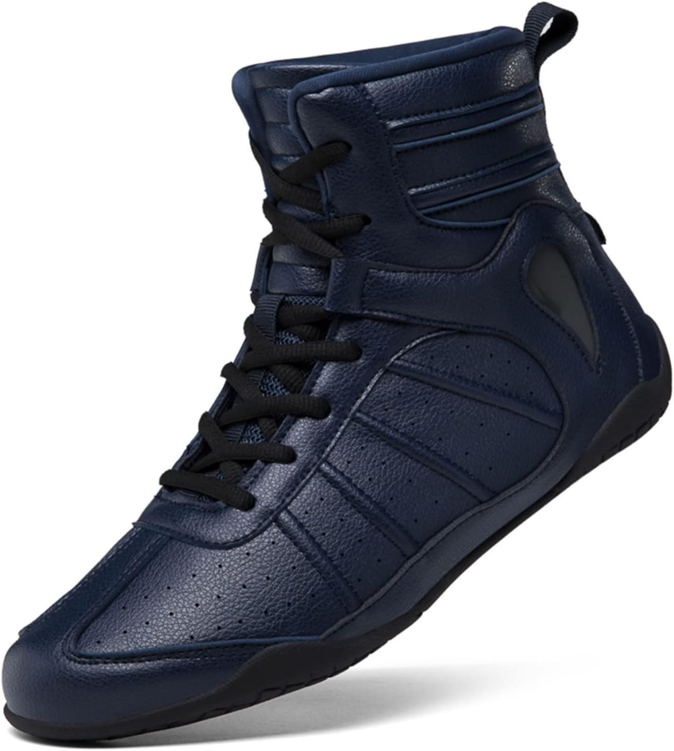 ボクシングシューズ メンズ レスリングシューズ プロボクシング レスリングブーツ 通気性 ゴム底 戦闘訓練靴,Blue-29cm