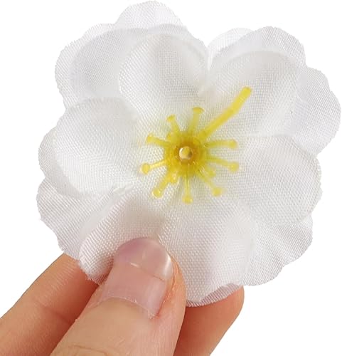 Miniatura 8 de EXCEART Decoración de flores, 100 piezas de pétalos artificiales, tocado floral, decoración de ceremonia de boda, decoración floral, tocado de boda,