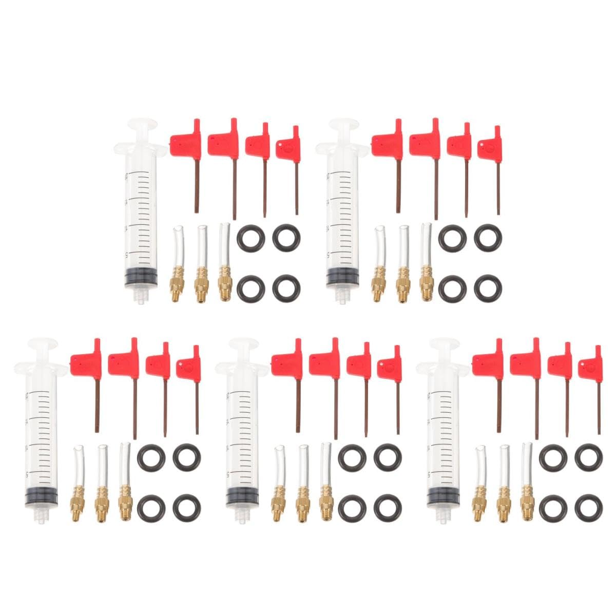 Toddmomy Outil de réparation des Freins Outil de réparation de vélo kit d'outils de réparation de vélo Trousse saigner Tube de Purge de Frein kit de Purge de Frein de vélo Métal