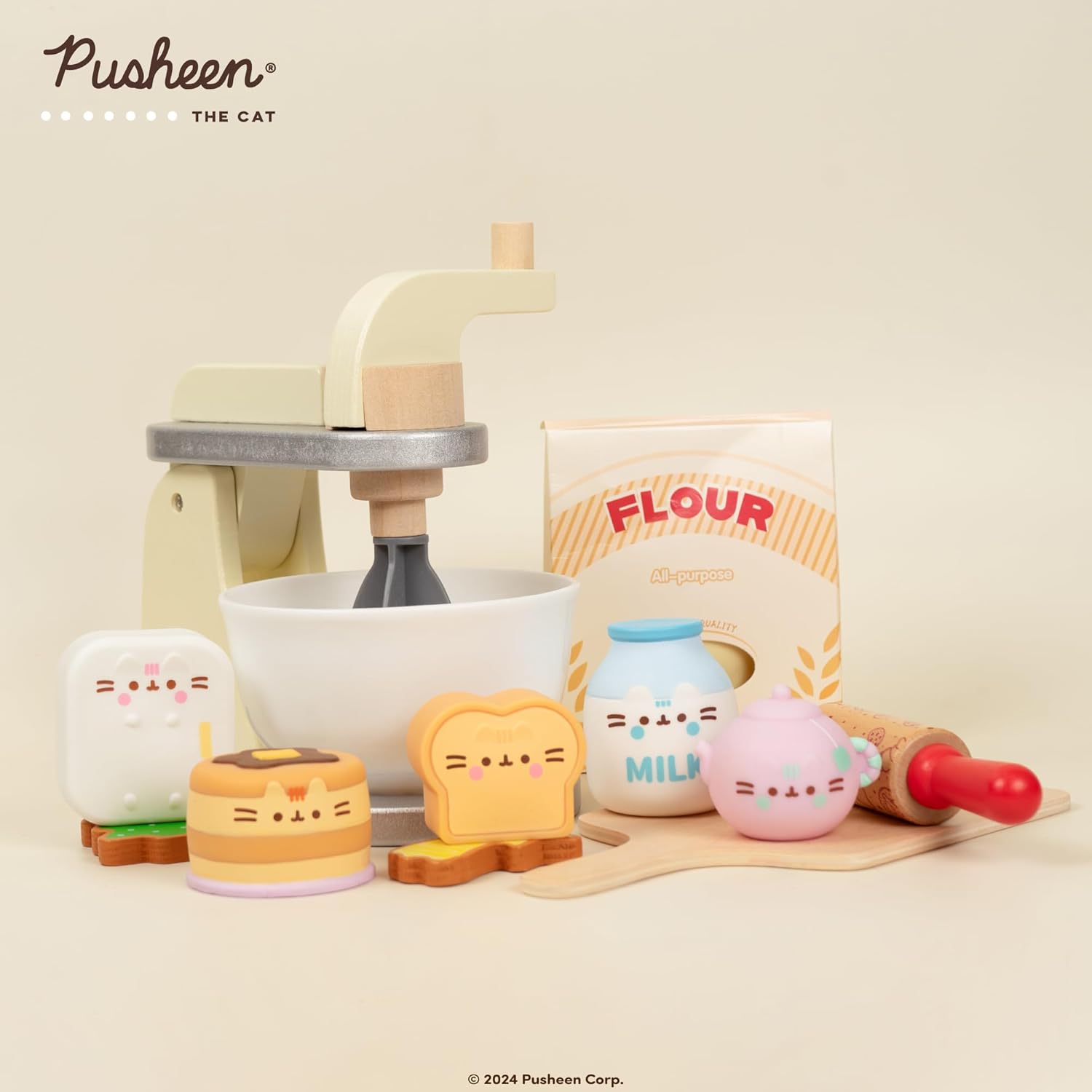 Hamee Pusheen The Cat [Kitchen Series] Cute Water Filled Squishy Toy [Birthday Gift Bags, Party Favors, Gift Basket Filler, Stress Relief Toys] – 1 Pc. (Mystery – Blind Capsule)
