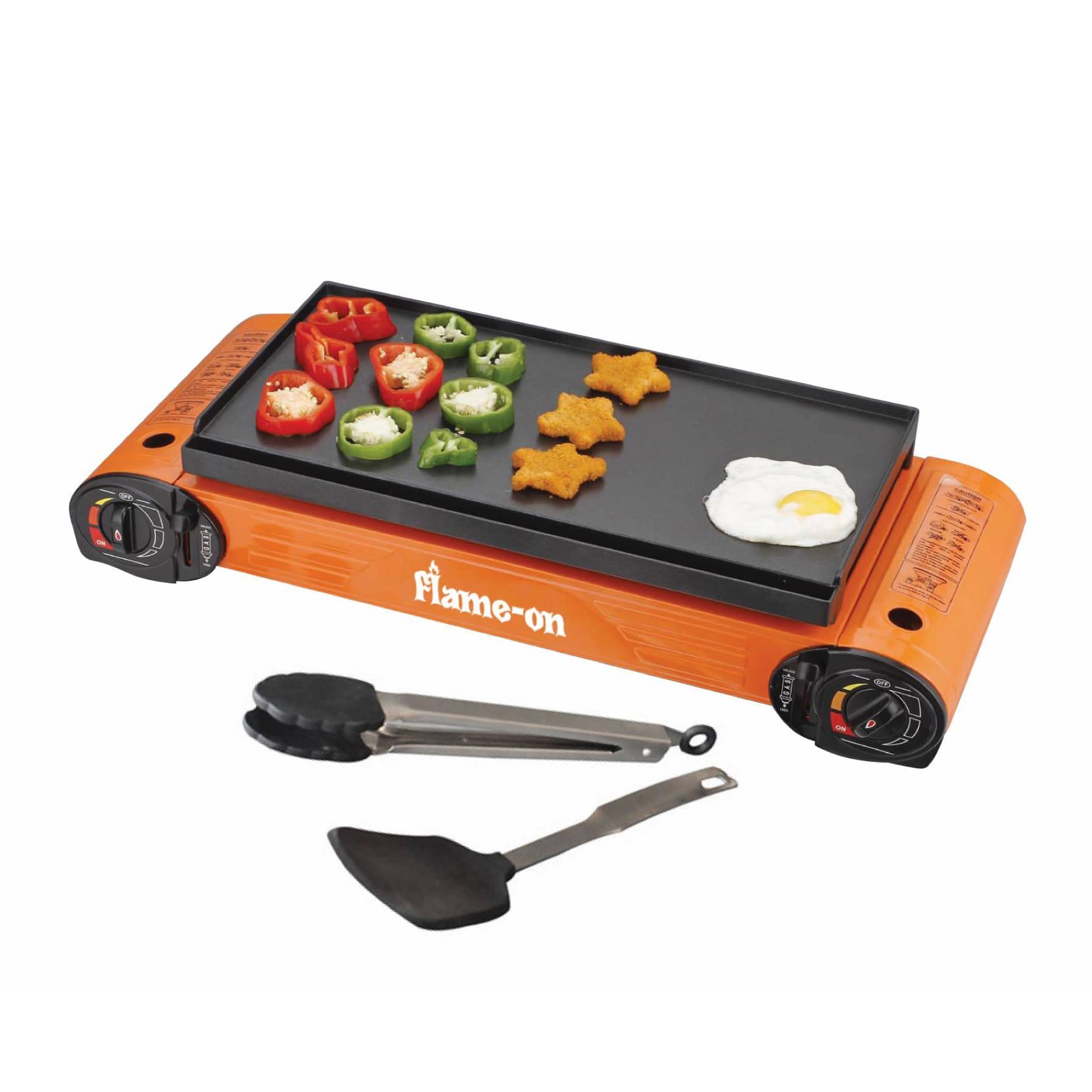 Buy GO2CAMPS Double Burner Butane Camping Stove with BBQ Grill Caston