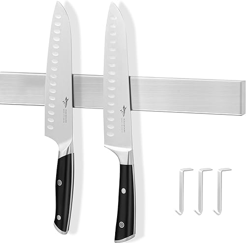 HBlife Soporte magnético para cuchillos de 16 pulgadas para pared, potentes tiras magnéticas para cuchillos, soporte magnético de cocina para