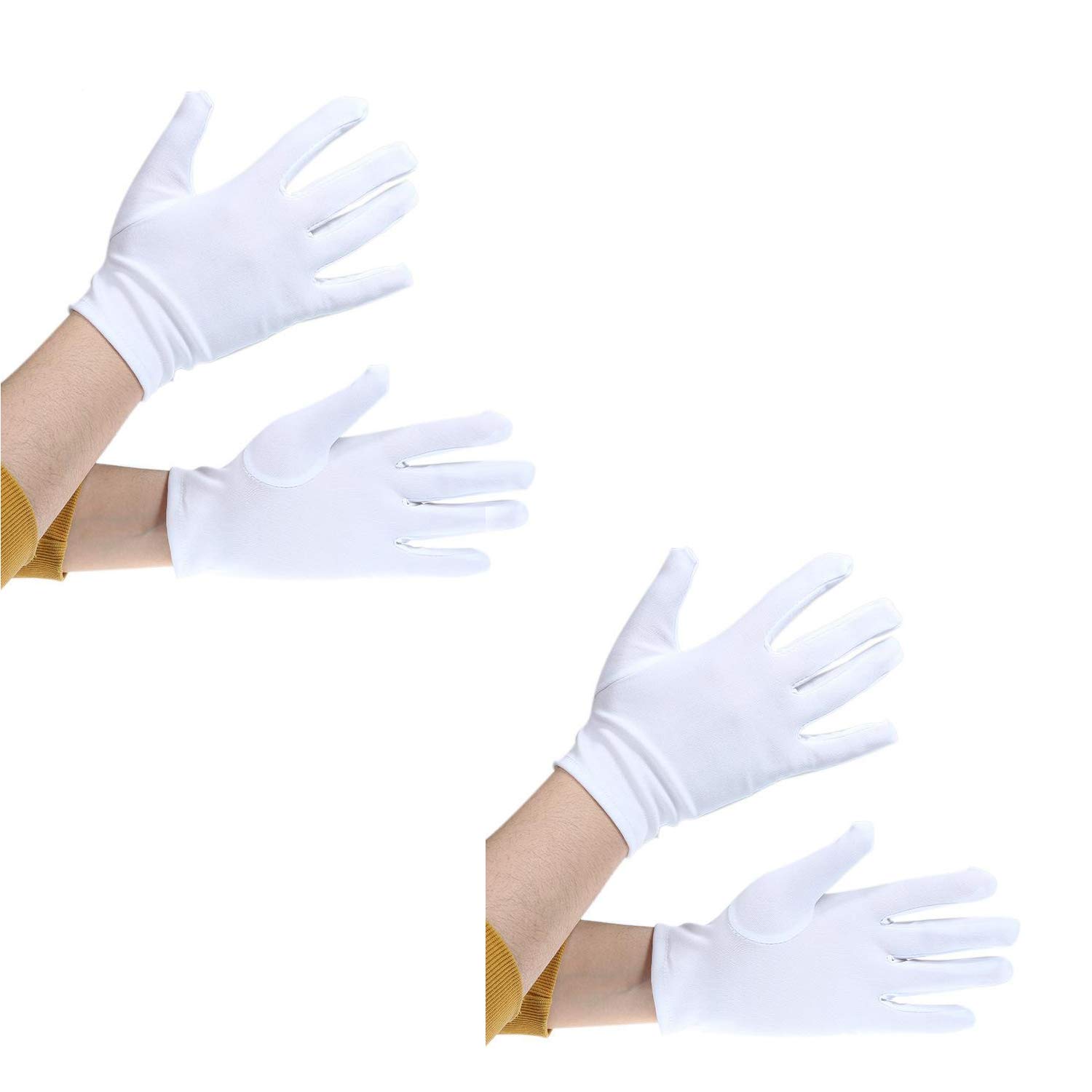 Kaku Fancy Dresses White Reuasble Hand Gloves for Safety | Washable Hand Gloves - Pack of 2 Pairs (B08F9WYBC6) Amazon Price History, Amazon Price Tracker
