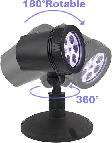 Miniatura 7 de Decoraciones de Navidad de LILNIAGY para exteriores, proyector de luces de copo de nieve, IP65 impermeable y ajustable, luces de Navidad para