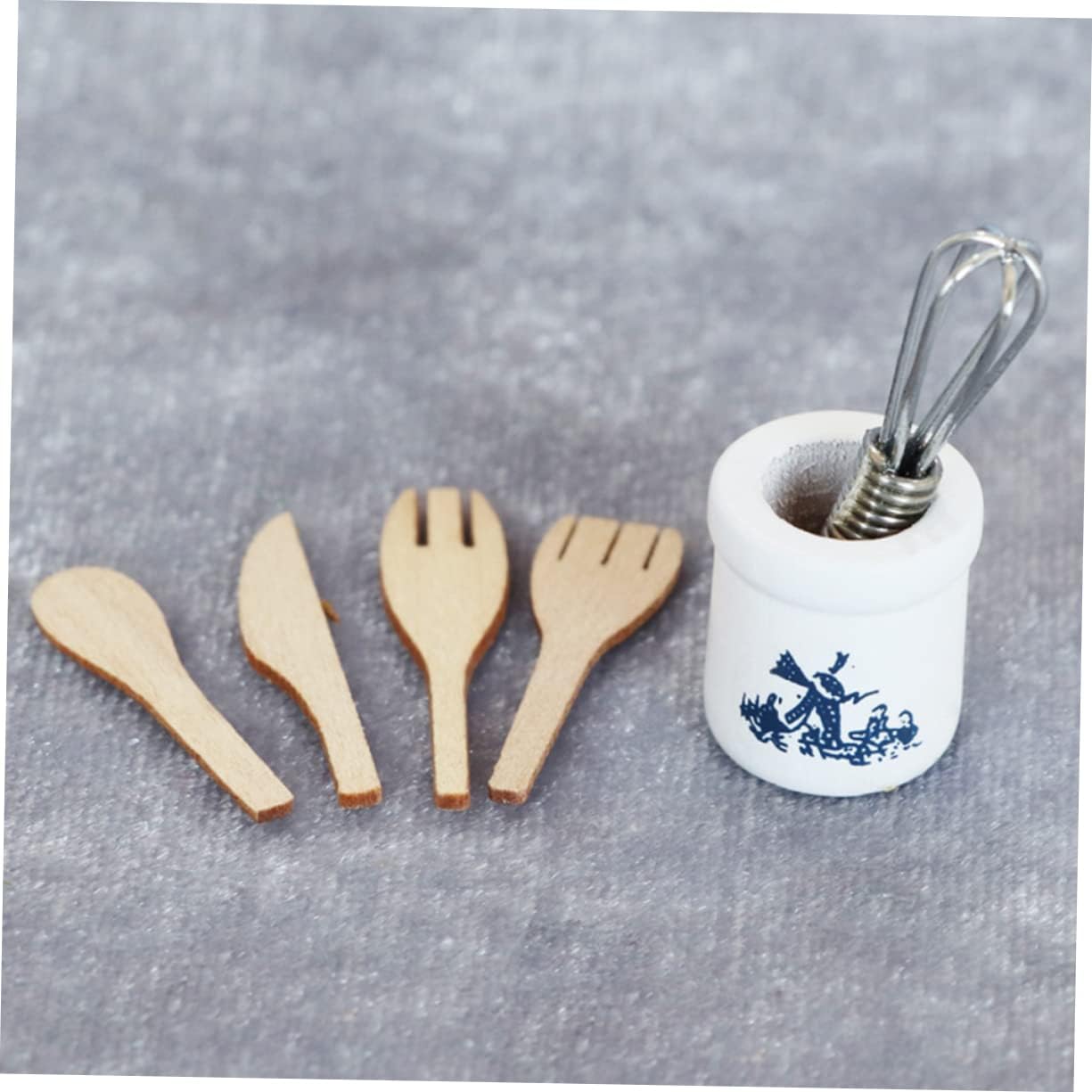 Vaguelly 2 Sets Dollhouse for Miniature Kitchen Ware Dollhouse Kitchen Ware Decor Miniature House Model Dollhouse Cooking Plaything Mini House Kitchen Ware Alloy 4 61sCimHK AL. AC SL1225