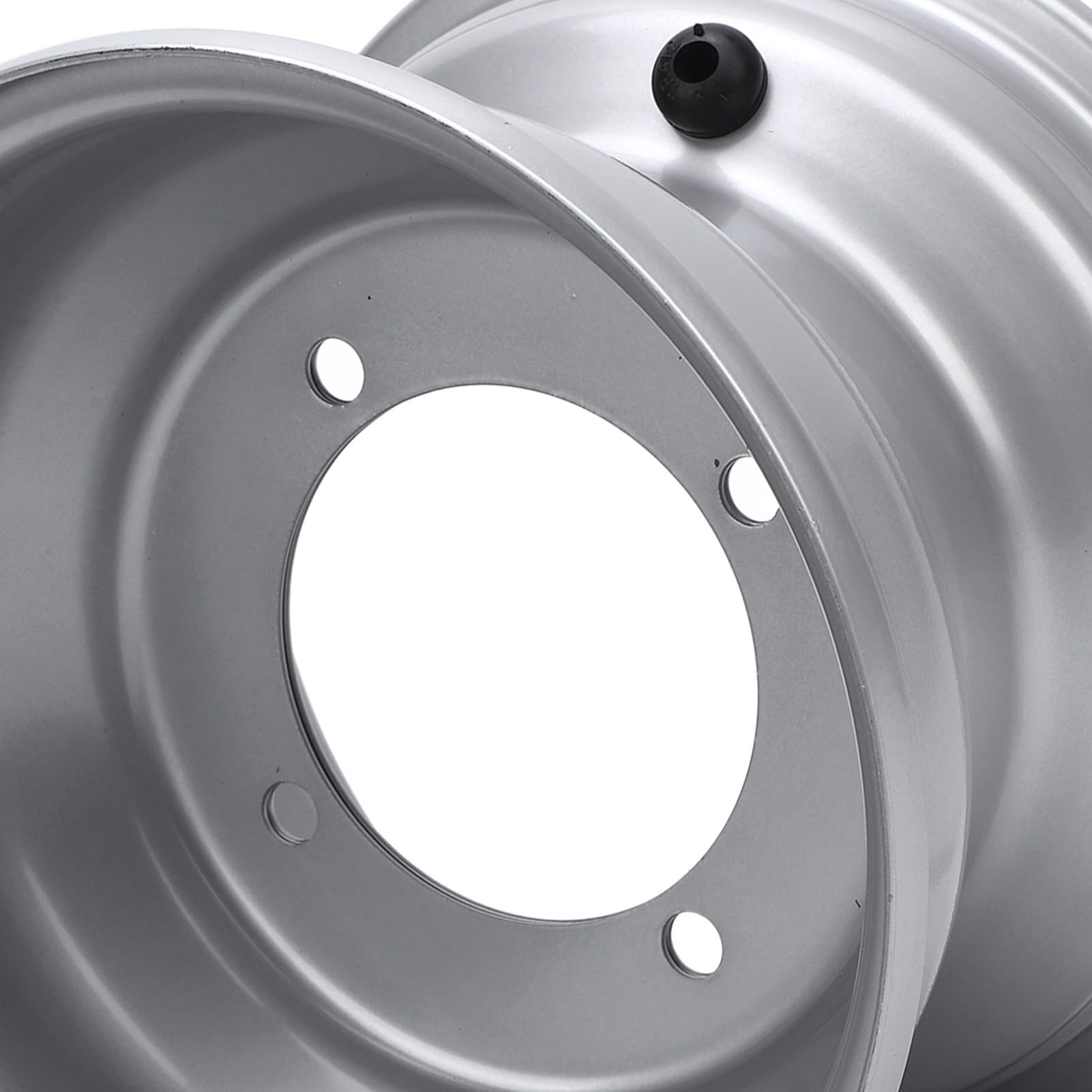 Felga Aluminiowa 18x9.50-8 do ATV, Wysokowytrzymały Stop Aluminium, 8-calowa Felga do Gokartów i Transportowych Golfowych, Srebrny Zamiennik ATV UTV i Pojazdów Terenowych (4 Puchar)