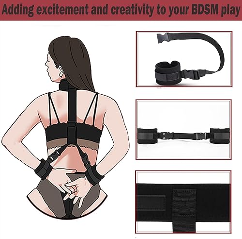 Miniatura 2 de BDSM - Juego de juguetes sexuales de bondage, correas de sujeción para cama sexual, juego de esposas para adultos adultos, dormitorio, kit de